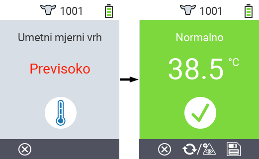 VitalControl: Menu Actions Save results