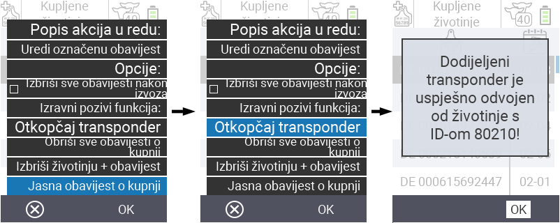 VitalControl: List of purchased animals, csv export