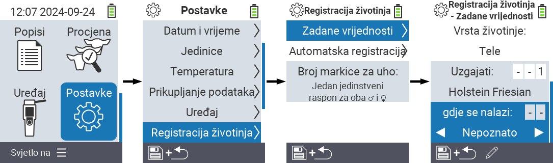 VitalControl: postavke izbornika lokacija
