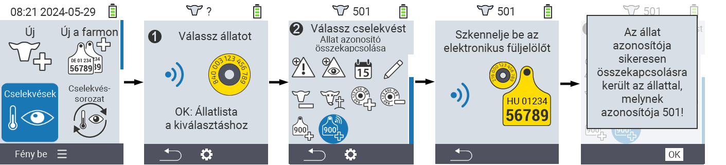 VitalControl: Menu Action Link animal ID