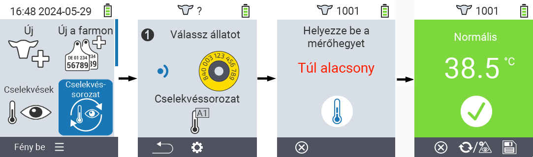VitalControl: Menü akciólánc