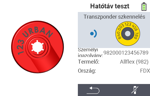 VitalControl: transzponder gyártó ellenőrzése