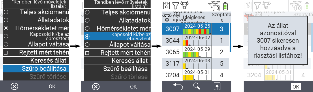 VitalControl Lists Fresh cows list