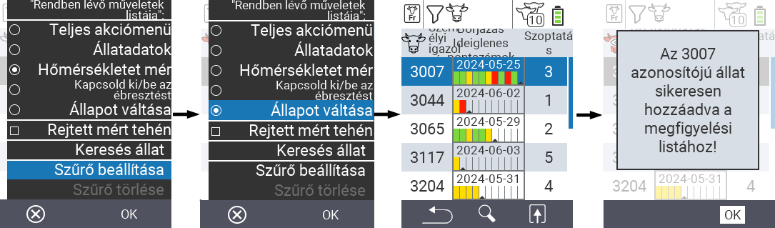 VitalControl Lists Fresh cows list