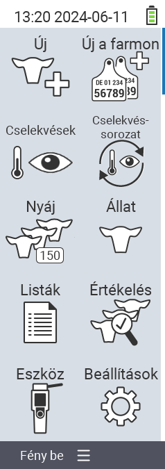 VitalControl Főmenü