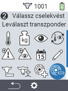 Transzponder szétkapcsolása