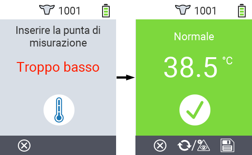 VitalControl: Menu Azioni Salva risultati