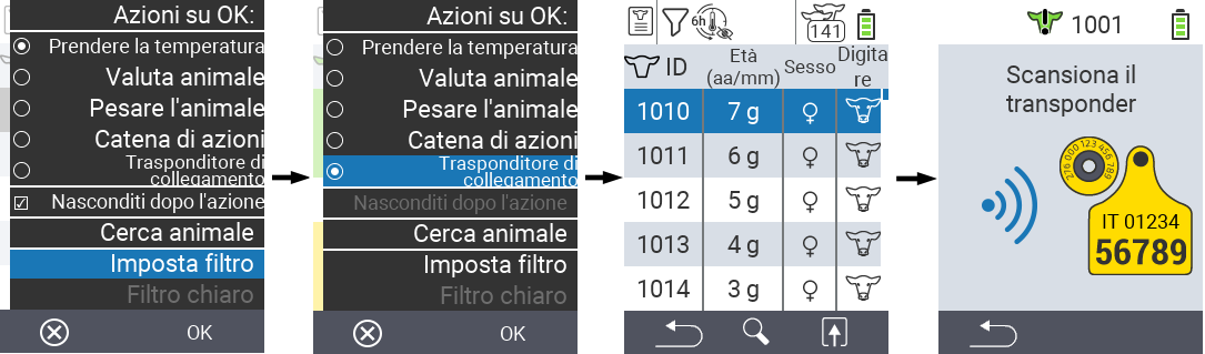 VitalControl Lists Action list