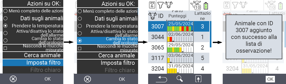 VitalControl Lists Fresh cows list