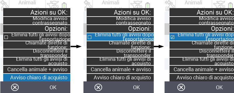 VitalControl: List of purchased animals, csv export