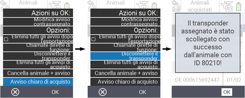 VitalControl: List of purchased animals, csv export