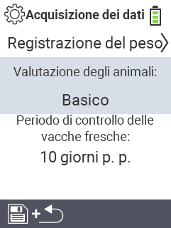 Acquisizione dei dati sugli animali