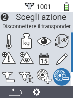 Scollega transponder