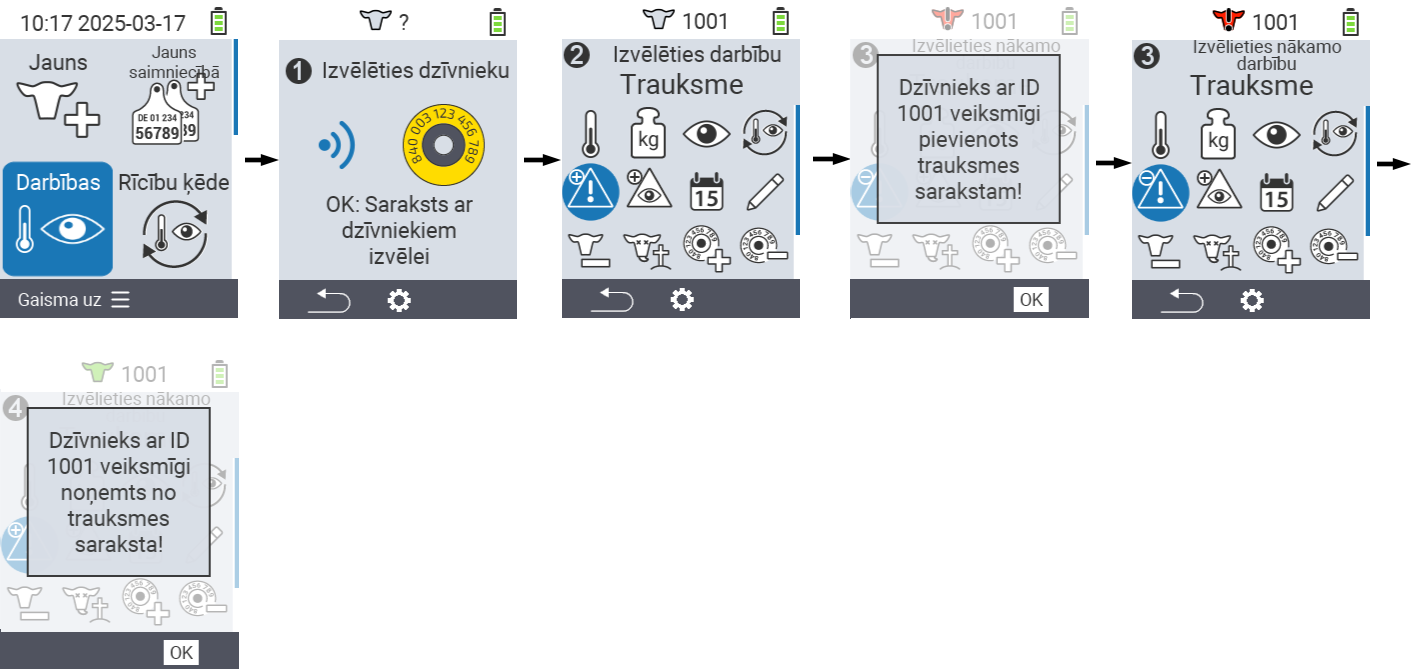 VitalControl: Izvēlne Darbības Trauksme