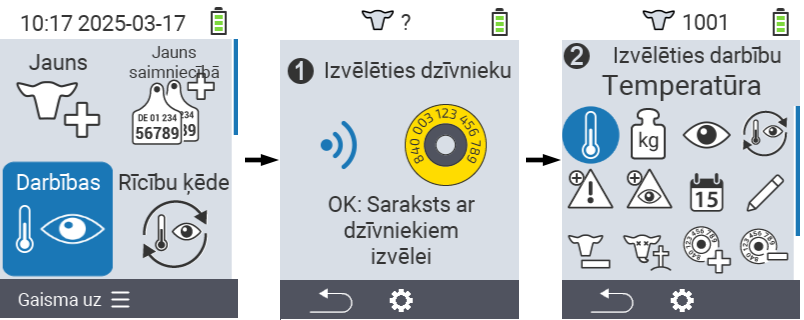 VitalControl: Menu Actions Preliminary steps