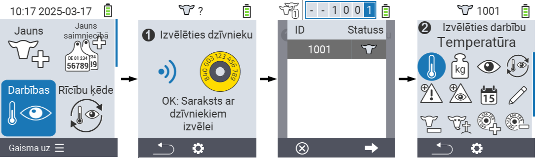 VitalControl: Menu Actions Preliminary steps