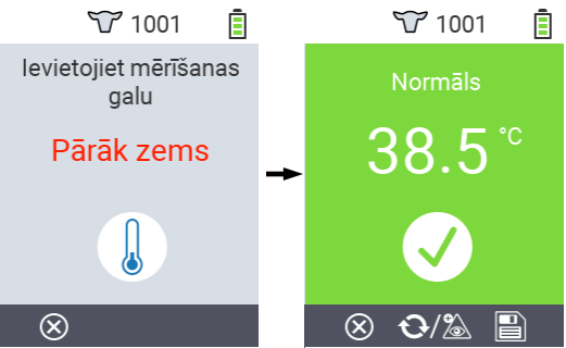 VitalControl: Menu Actions Save results