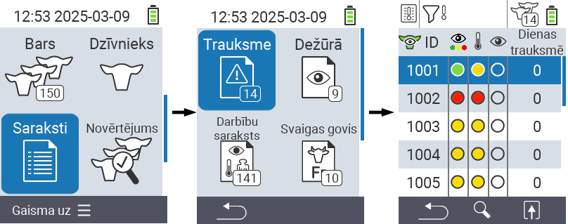 VitalControl Lists Alarmlist