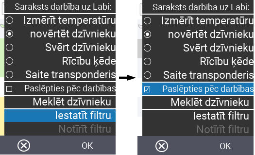 VitalControl Lists Action list