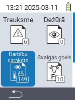 Darbību saraksts