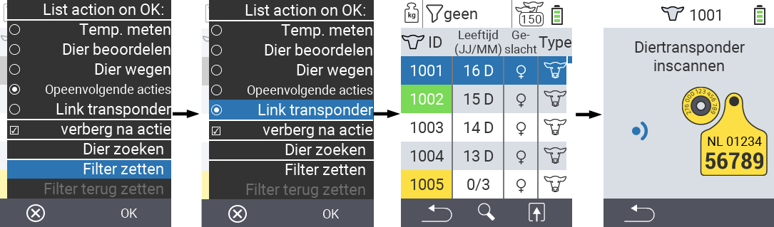 VitalControl Lijsten Actielijst