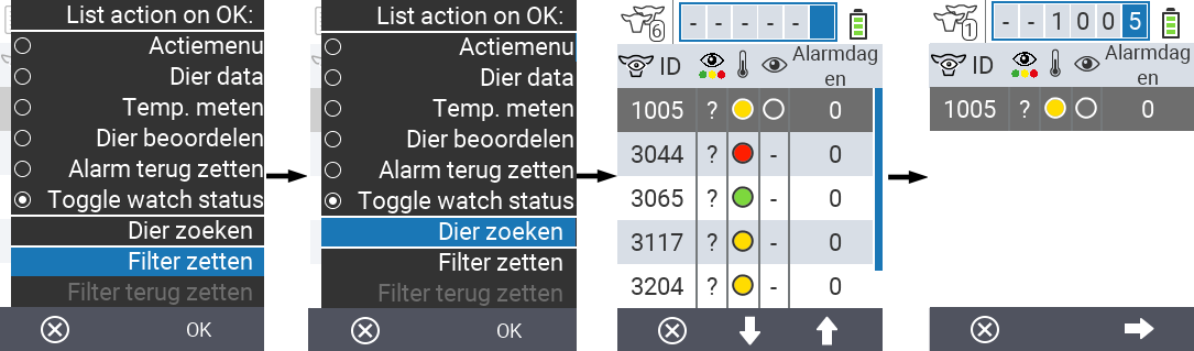 VitalControl Lists Alarmlist