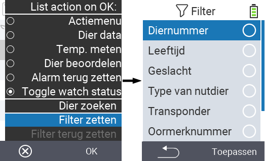 VitalControl Lists Alarmlist