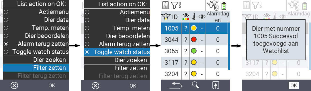 VitalControl Lists Alarmlist