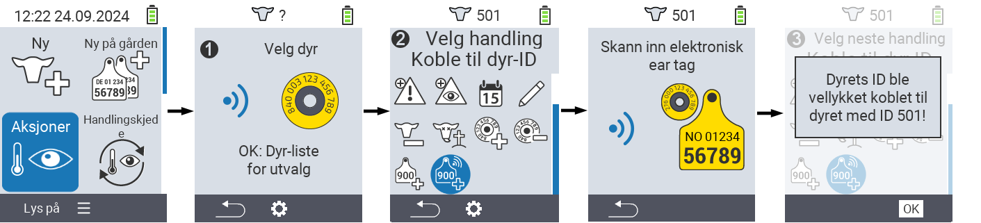 VitalControl: Menu Action Link animal ID