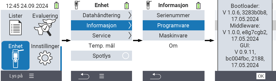 VitalControl: determine firmware versions