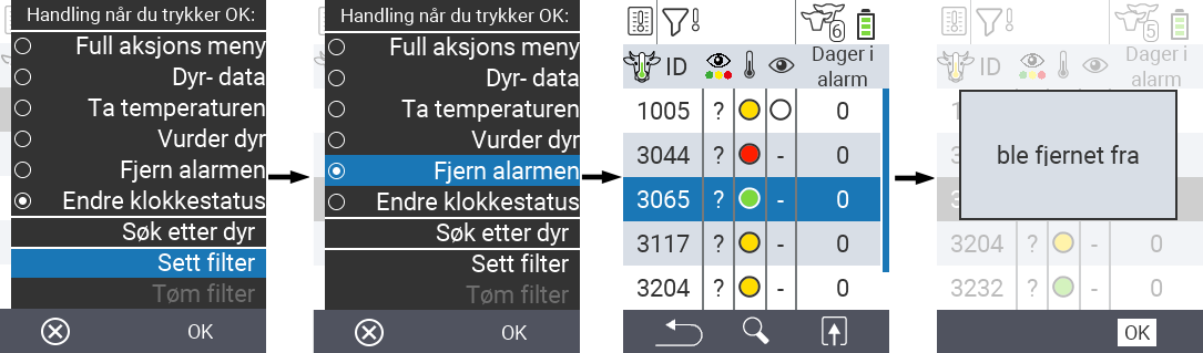 VitalControl Lists Alarmlist