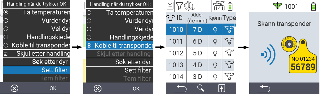 VitalControl Lists Action list