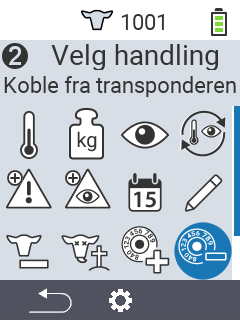 Koble fra transponder