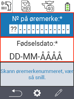 Bulk-registrering