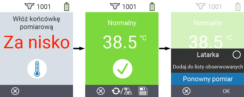 VitalControl: Menu Actions Light on off