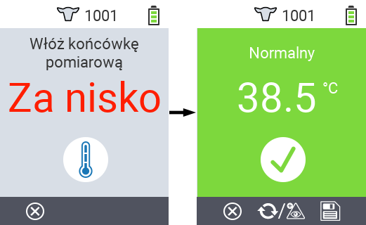 VitalControl: Menu Actions Save results