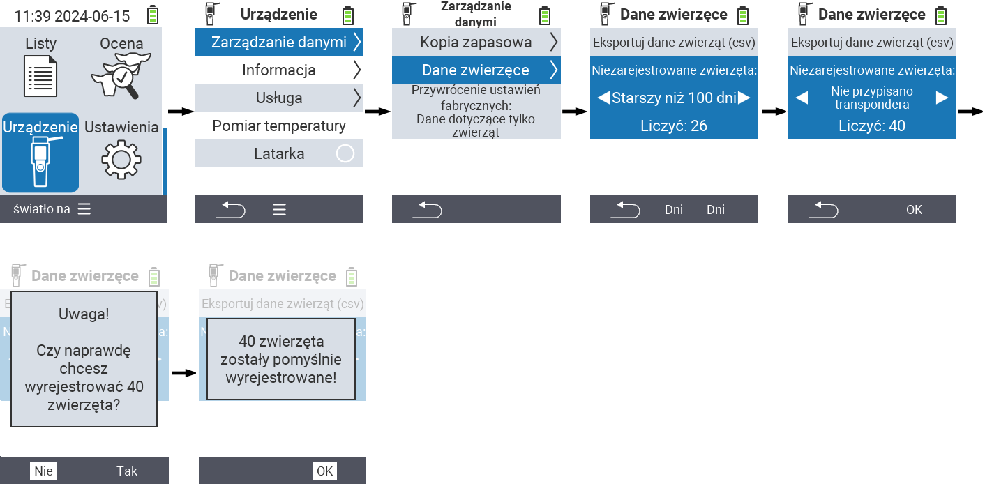 VitalControl: Menu Device Data-management Animal-data