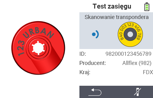 VitalControl: sprawdzenie transpondera od producenta