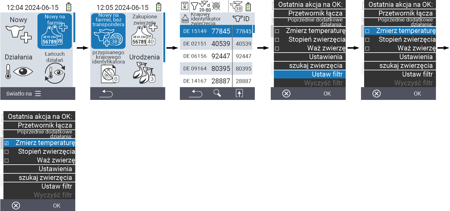 VitalControl: Menu Nowe na farmie, brak transpondera
