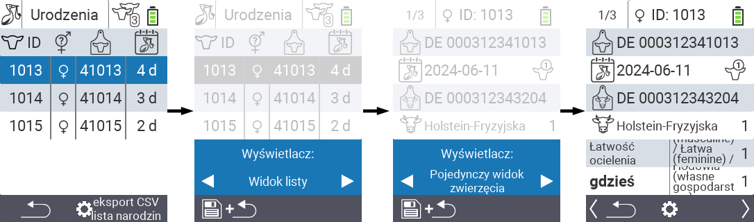 VitalControl: Menu Nowe na farmie Narodziny