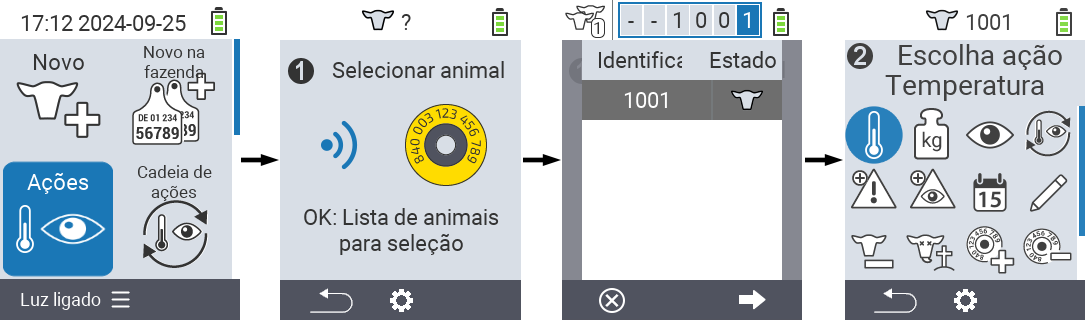 VitalControl: Menu Actions Preliminary steps