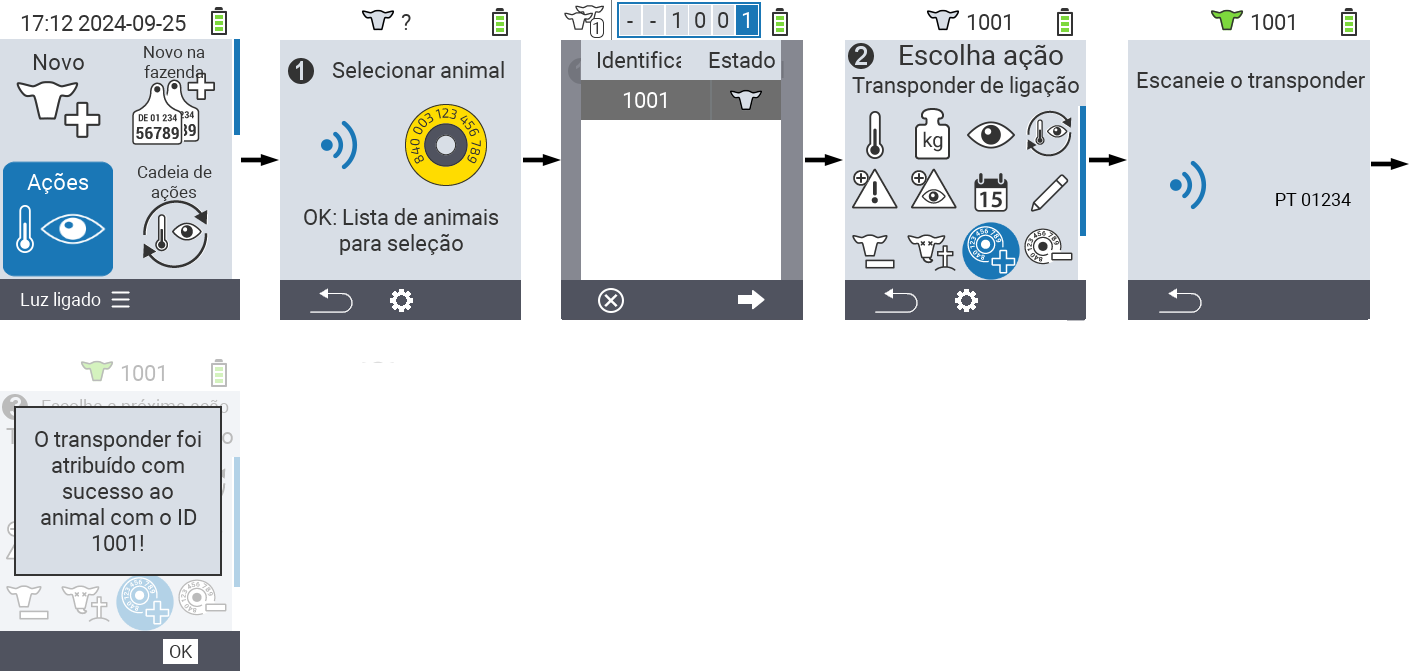 VitalControl: Menu Action Link transponder