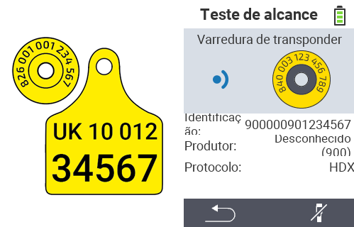 VitalControl: verificação do brinco de transponder