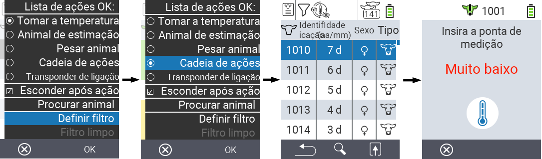 VitalControl Lists Action list