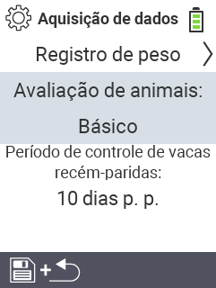 Aquisição de dados de animais