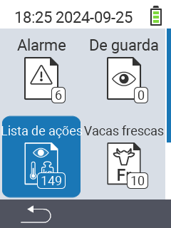 Lista de Ação