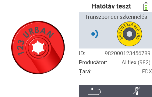 VitalControl: verificare transponder de la producător