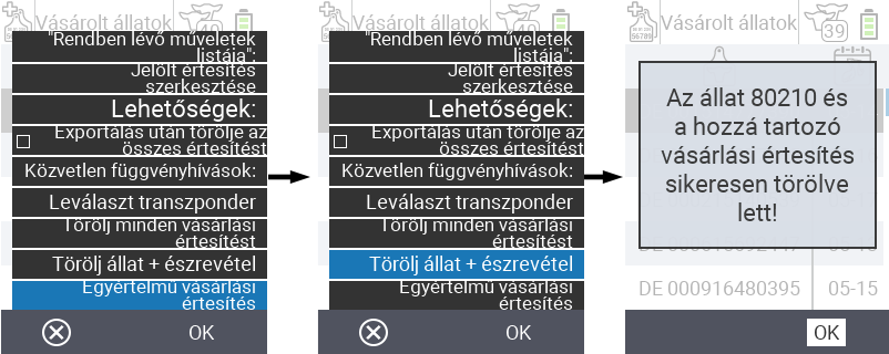 VitalControl: Lista animalelor achiziționate, șterge animal + notificare
