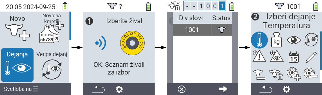 VitalControl: Menu Actions Preliminary steps