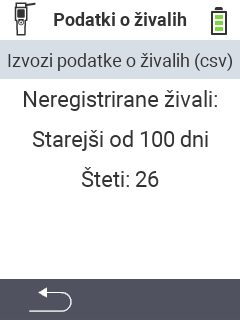 VitalControl Upravljanje podatkov